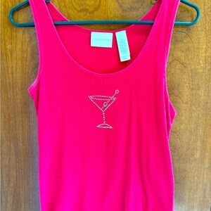 Liz Claiborne Martini Cotton & Spandex tank top